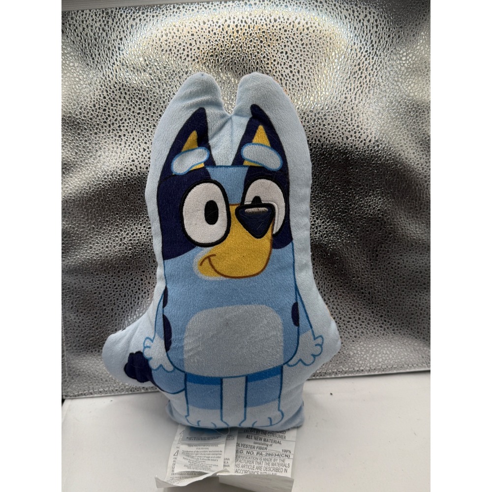 Bluey Plush Stuffed Animal Toy Light Blue Dog Character 13"